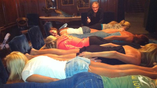 Hef and the Playboy Bunnies Discover Planking